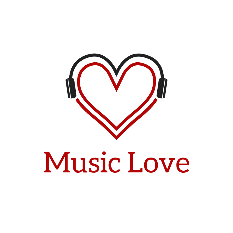 Music Love Logo Design
