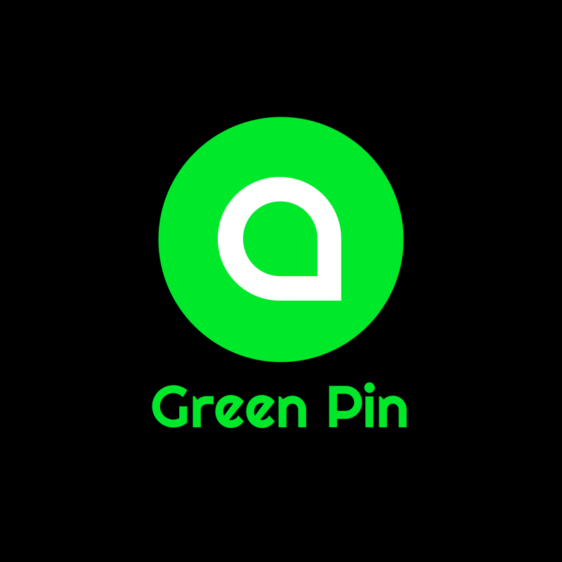Green Pin Logo Design