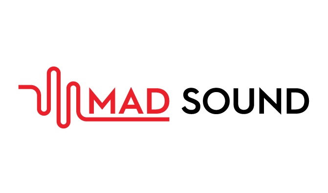 Mad Sound Flat and Monoline Logo Design by Royal Tech