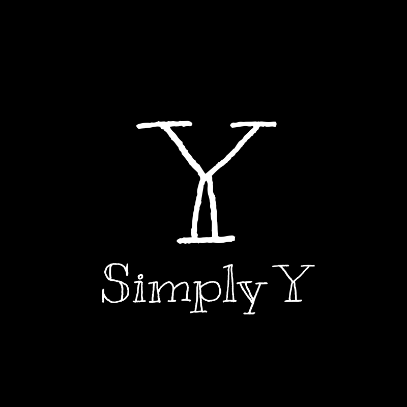 Simply Y Black and White Logo Design