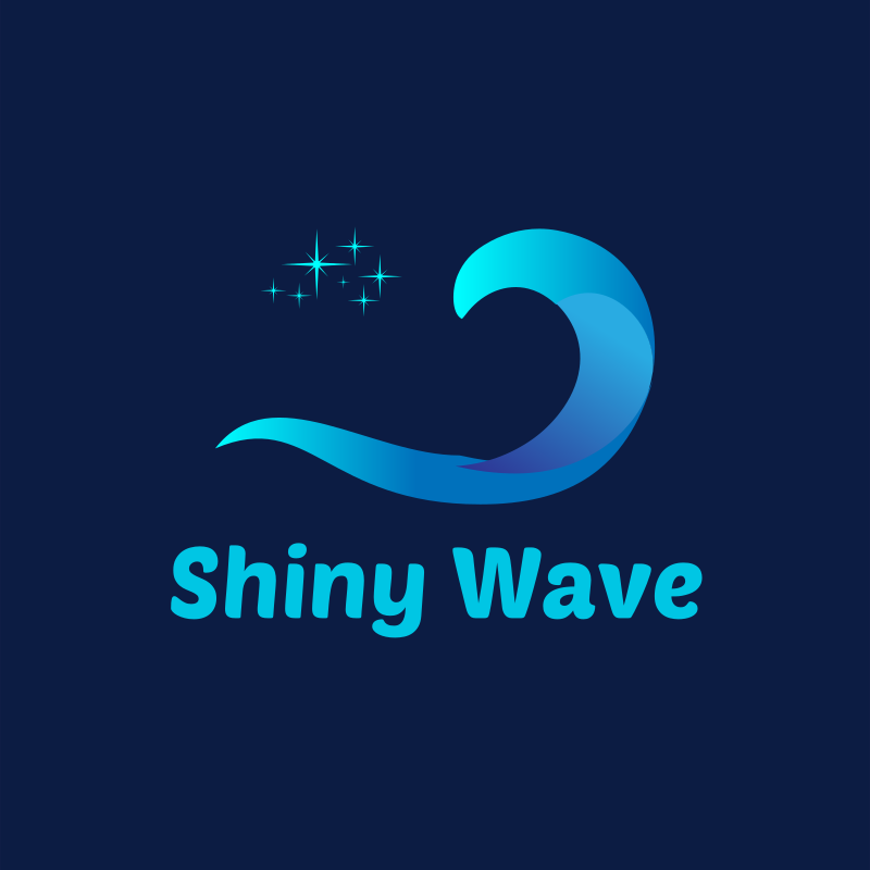 Shiny Wave Logo Design