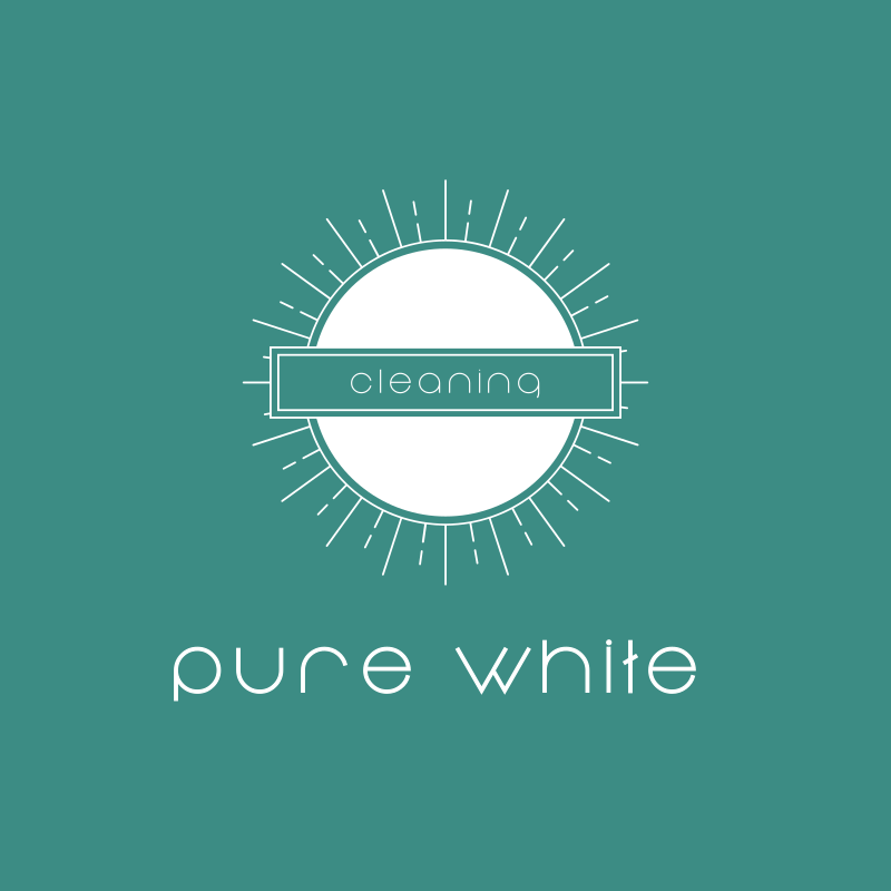 Pure White Cleaning Logo Design