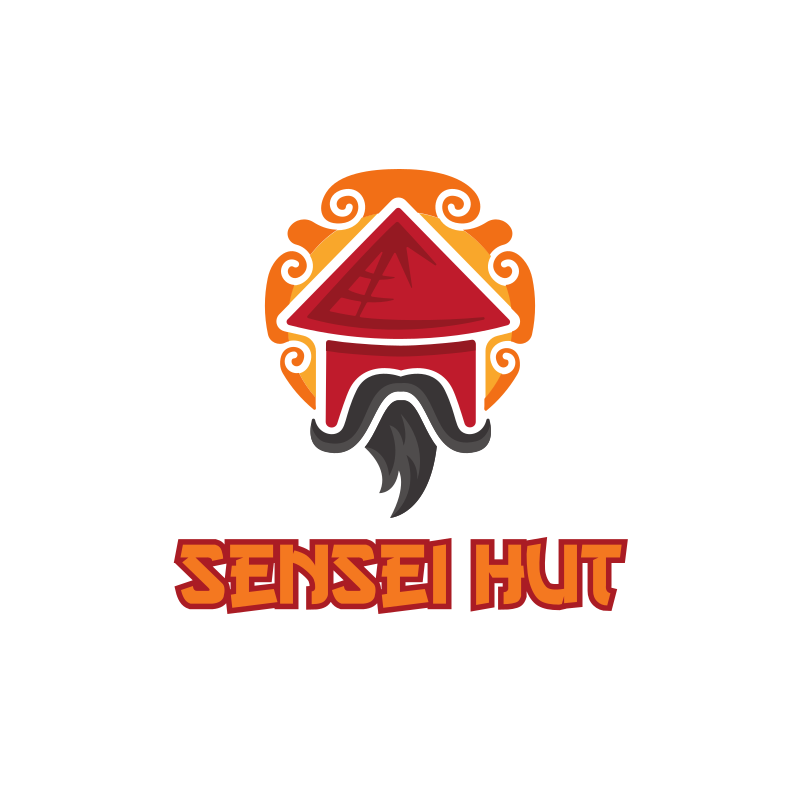 Sensei Hut Restaurant Logo Design