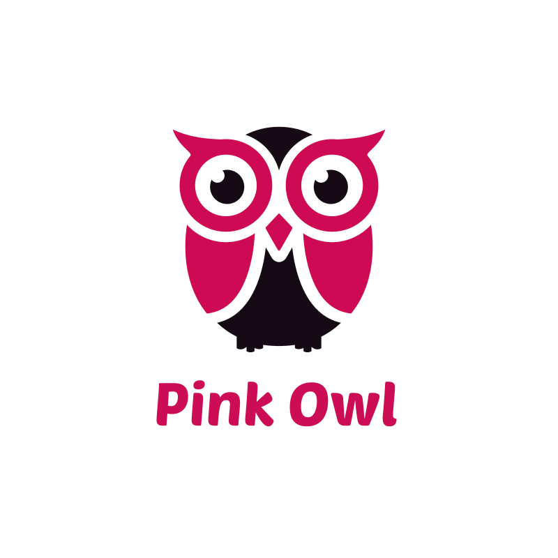 Pink Owl Logo Design