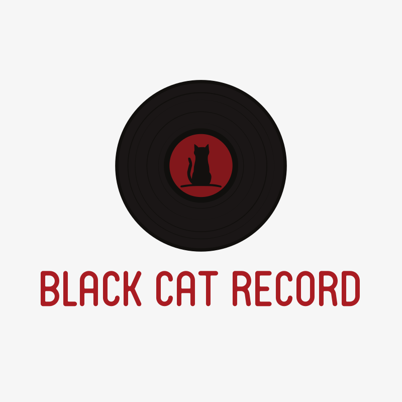 Black Cat Records Logo Design