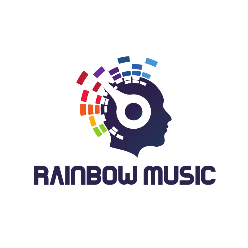 Rainbow Music Logo Design