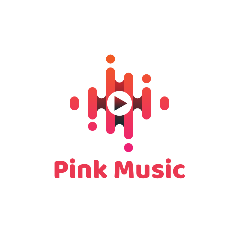 Pink Music Logo Design
