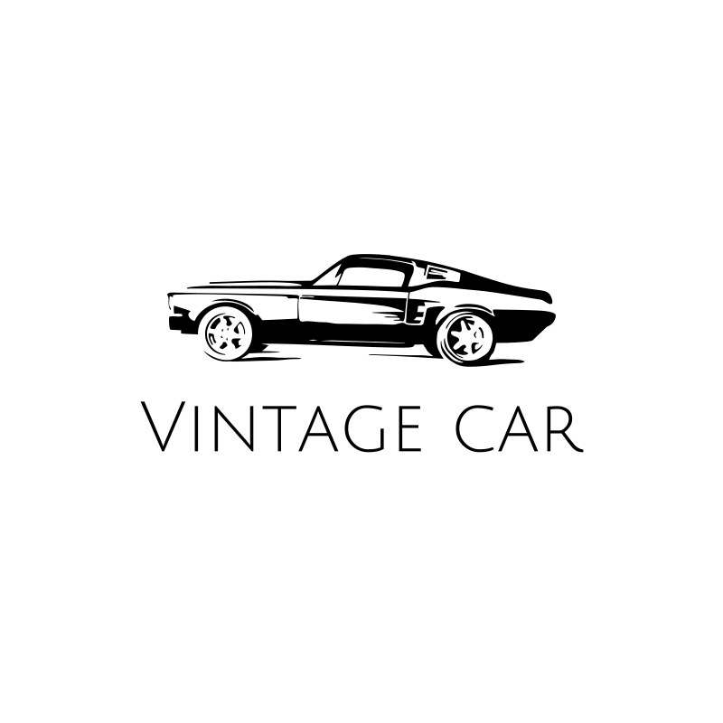 Vintage Car Logo Design