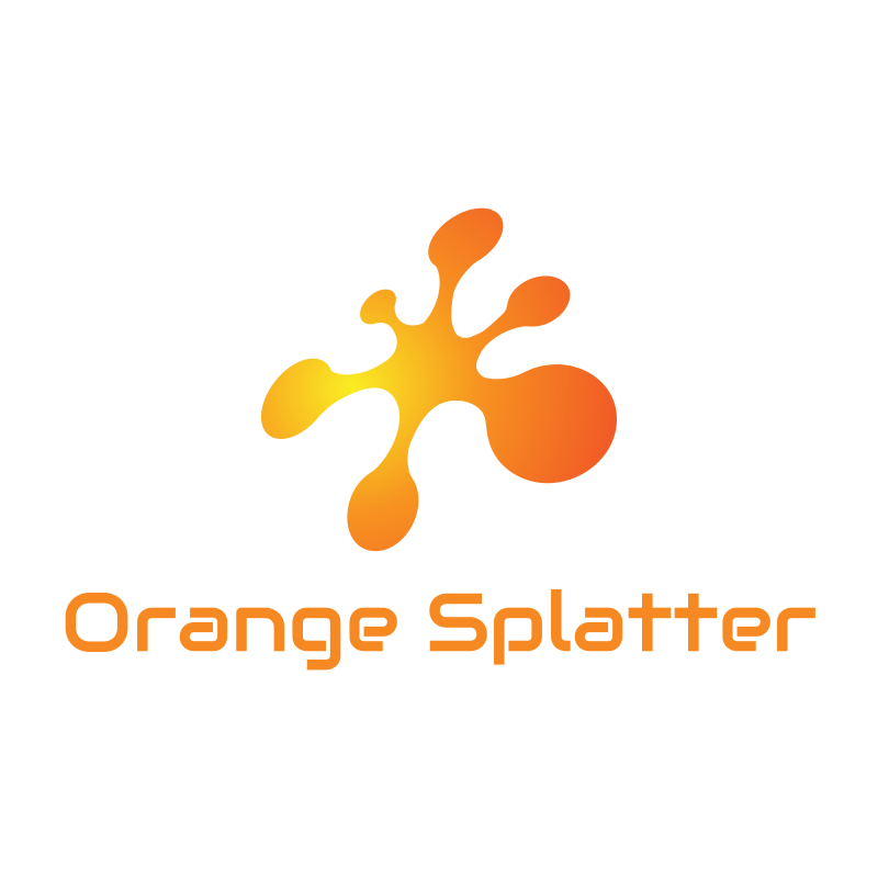Orange Splatter Logo Design