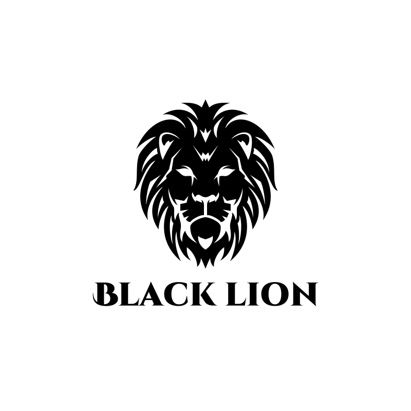Black Lion Logo Design