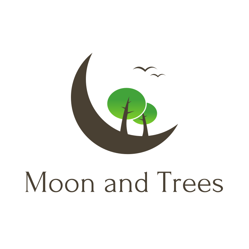 Moon and Trees Logo Design