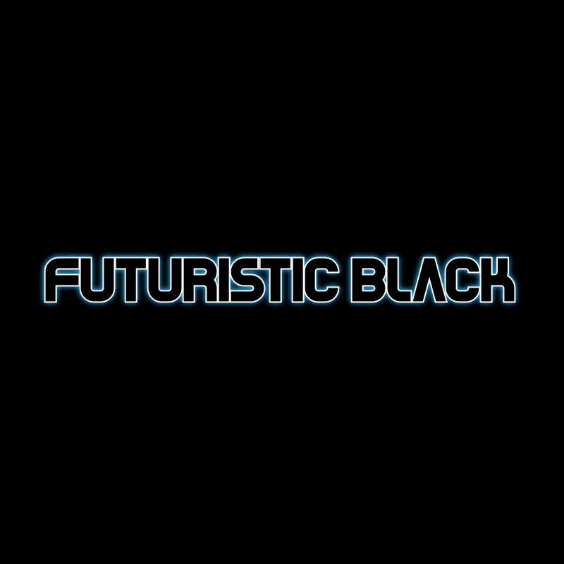 Futuristic Black Logo Design