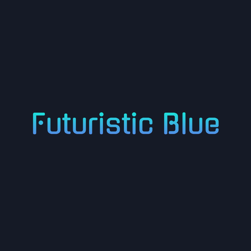 Futuristic Blue Logo Design