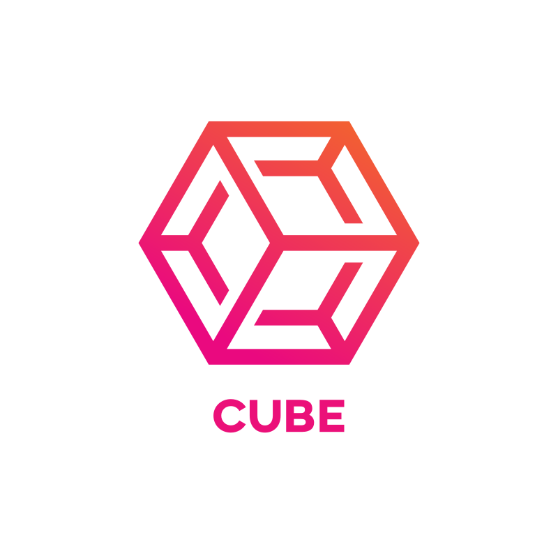Futuristic Cube Logo Design