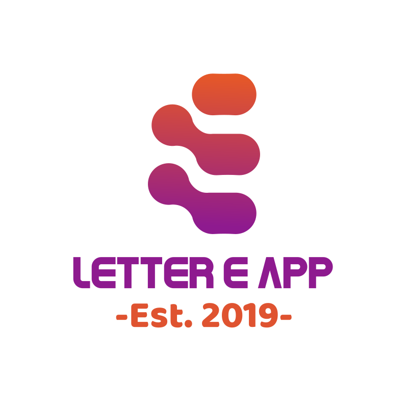 Futuristic Letter E App Logo Design