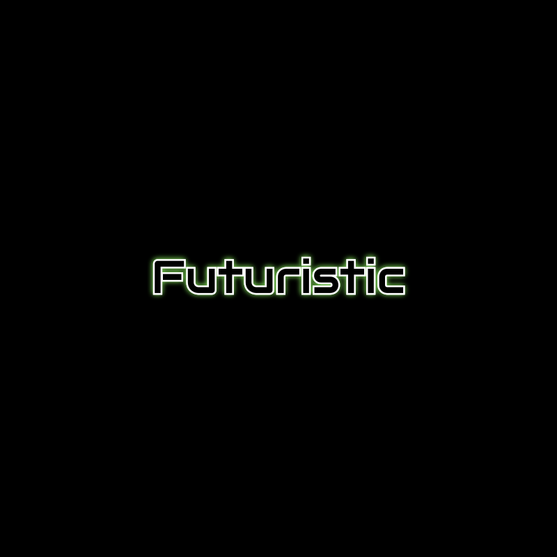 Futuristic and Black Logo Design