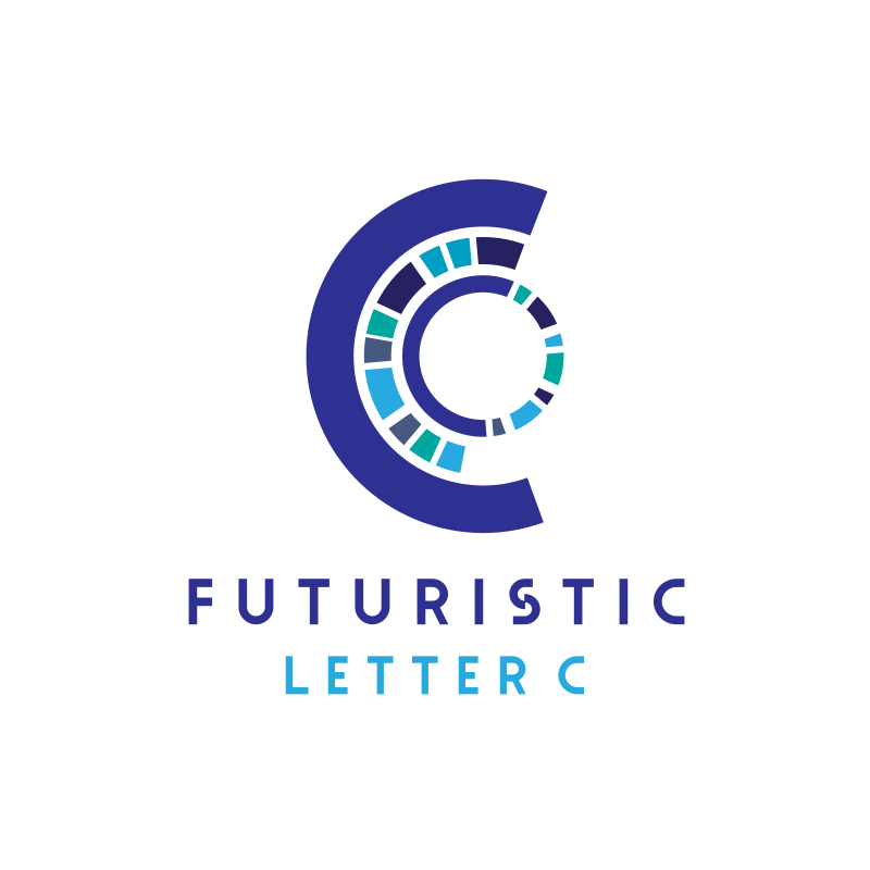 Futuristic Letter C Logo Design