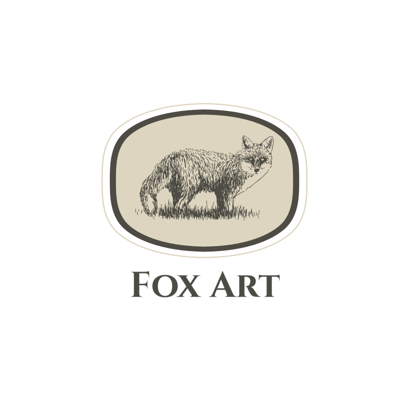 Fox Art Logo Design