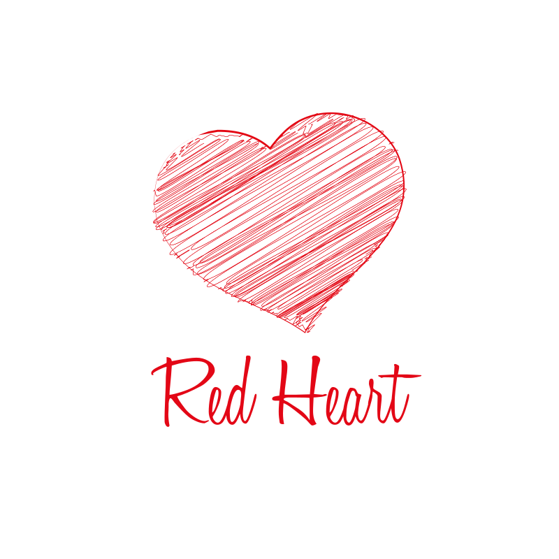 Red Heart Logo Design