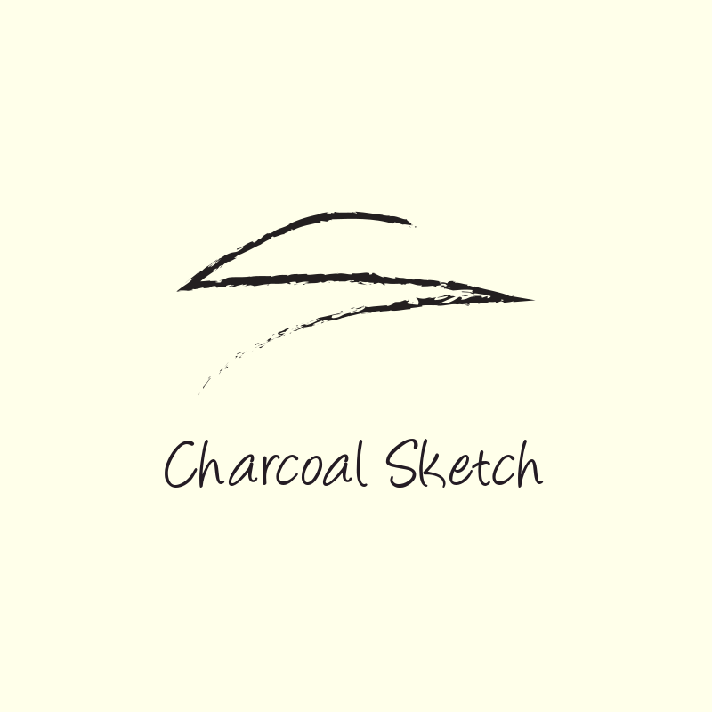 Charcoal Sketch Logo Design
