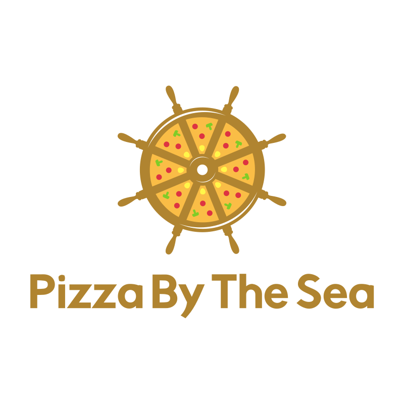 Pizza By The Sea Logo Design