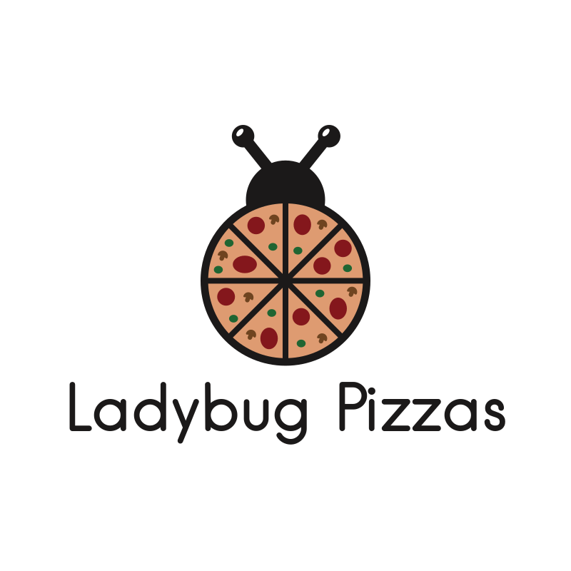 Ladybug Pizzas Logo Design