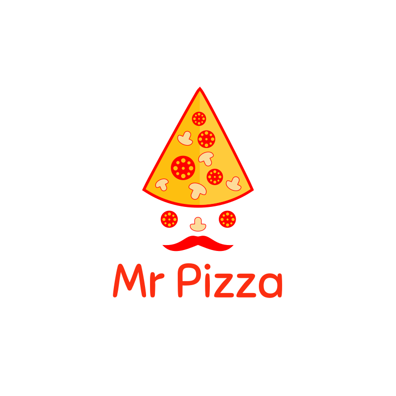 Mr Pizza Logo Design