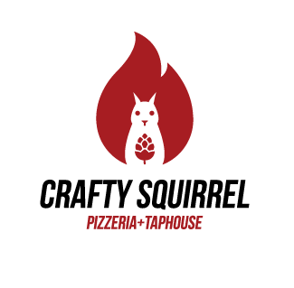 Crafty Squirrel Pizzeria Logo Design by 
Psych artist