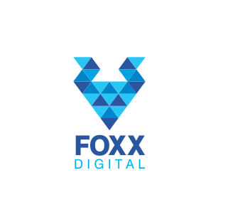 Foxx Digital Triangle Logo Design by Savitra