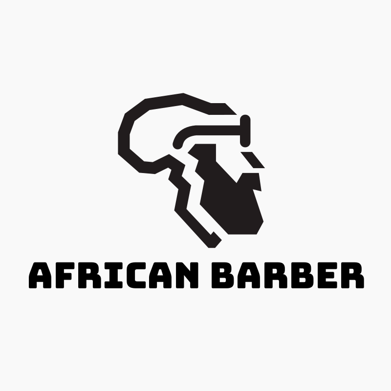 black barber shop logos