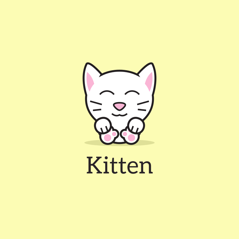 Kitten Logo Design