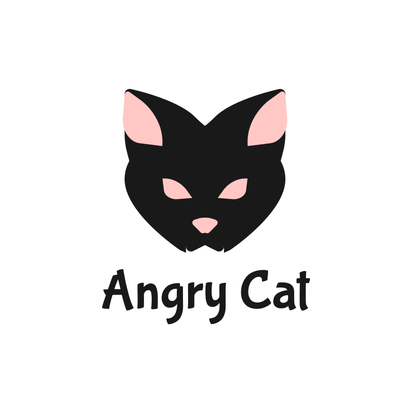 Angry Cat Logo Design