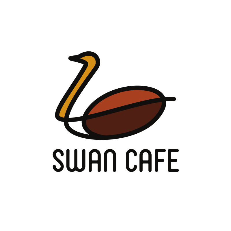 Swan Café Logo Design