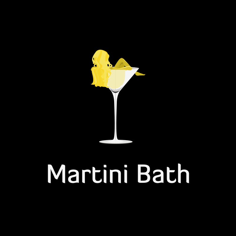 Martini Bath Club Logo Design