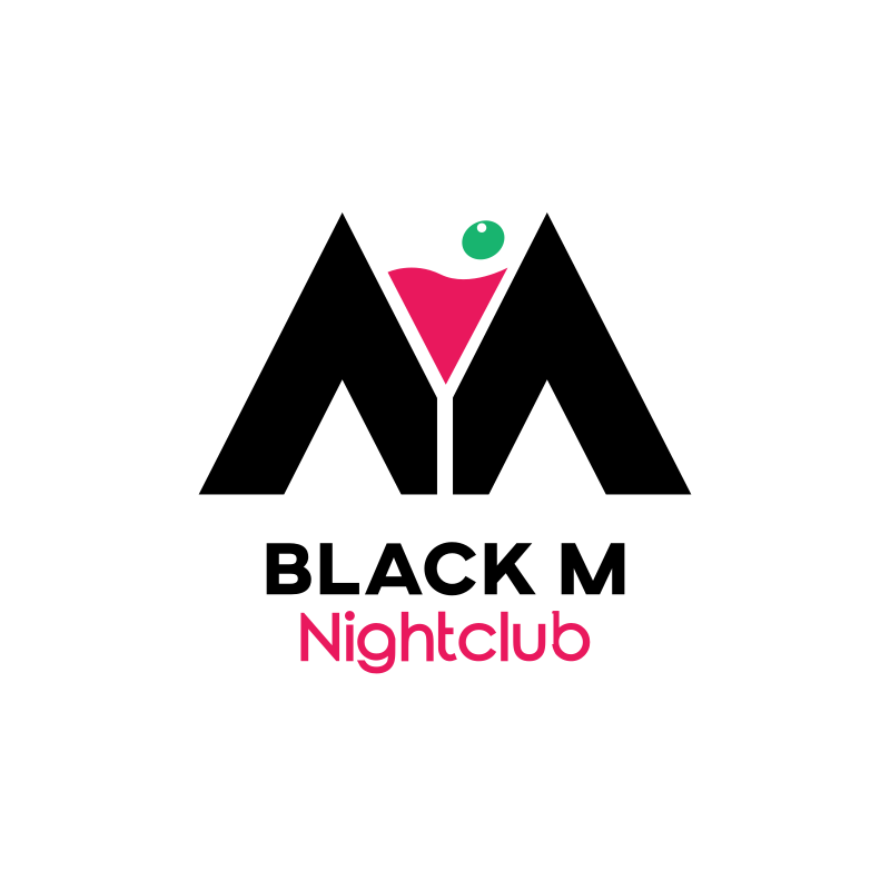 Black M Nightclub Logo Design