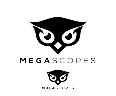 Megascopes Owl Logo Design by RahilM22 for an Arts and Entertainment Website
