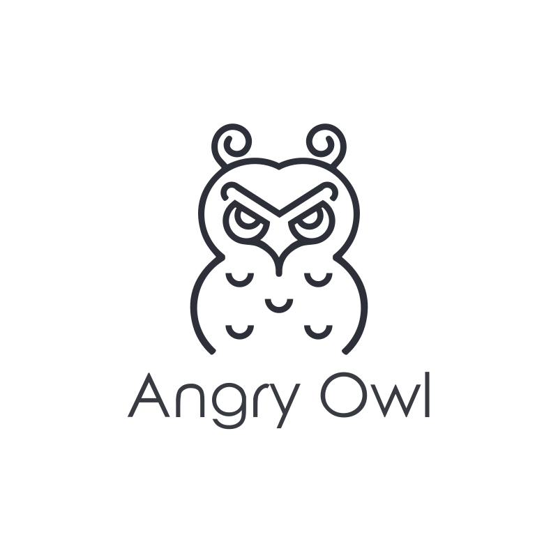 Angry Owl Logo Design