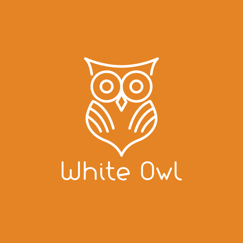 White Owl Logo Design