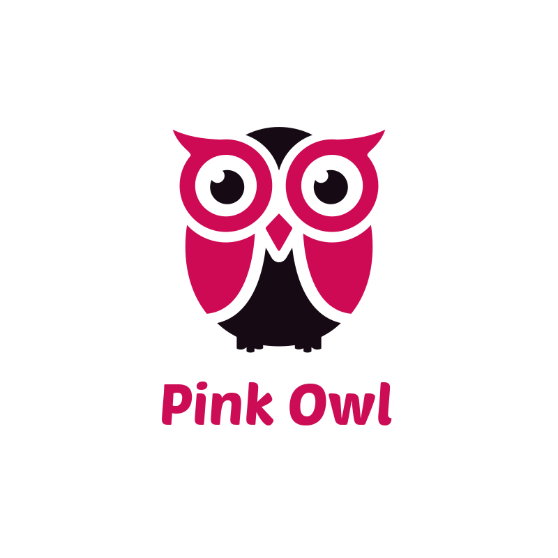 Pink Owl Logo Design