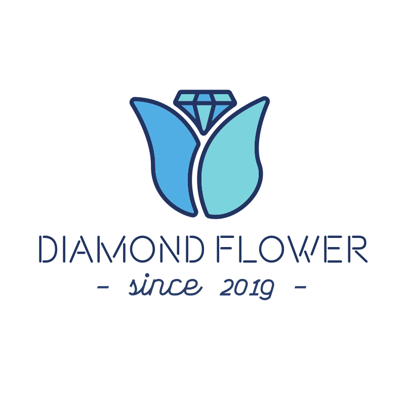 Diamond Flower Logo Design