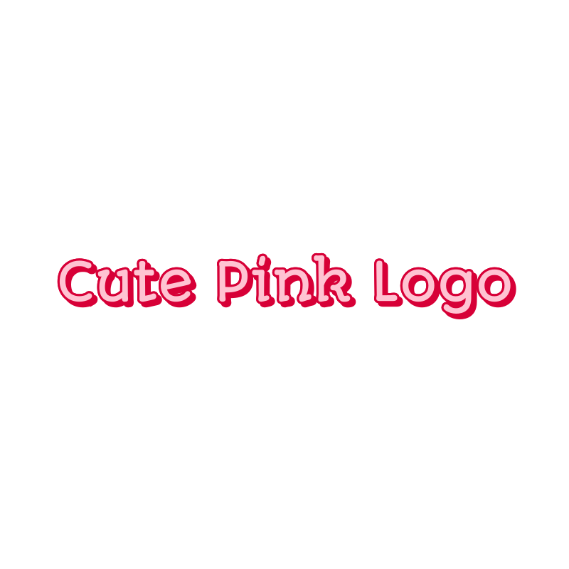 Cute Pink Logo Design