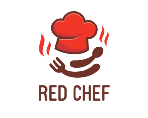 Red Chef Logo Design by Town