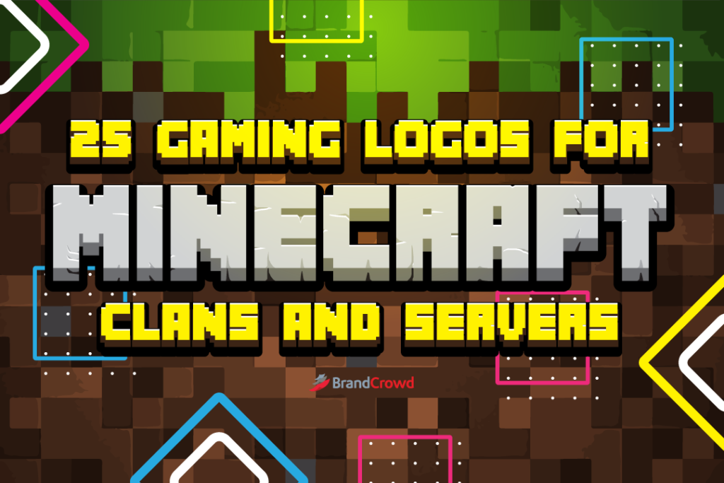25 Gaming Logos for Minecraft Clans and Servers BrandCrowd blog