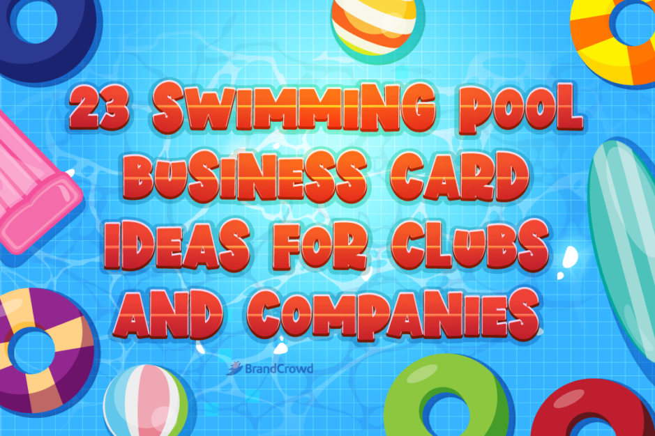 23 Swimming Pool Business Card Ideas for Clubs and Companies