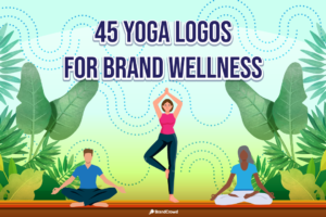 45 Yoga Logos for Brand Wellness