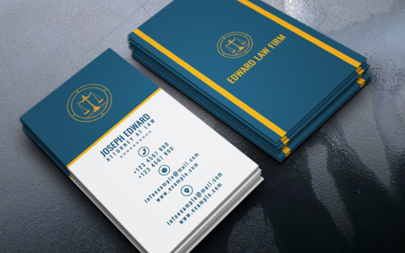 advocate visiting card design free