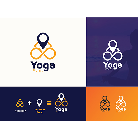 45 Yoga Logos for Brand Wellness