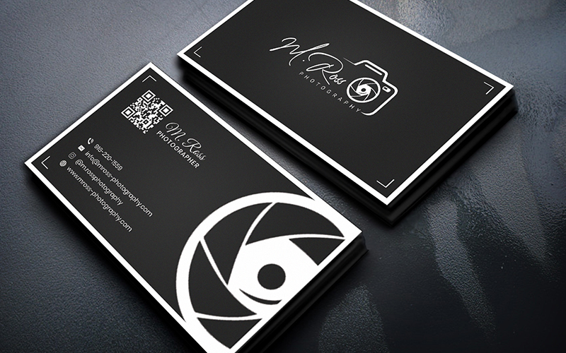 unique photography business cards