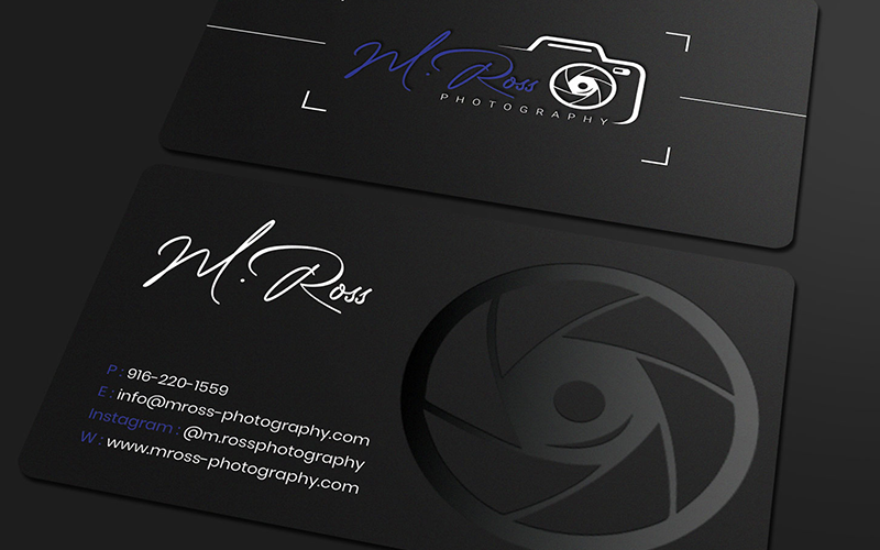 photography visiting card design