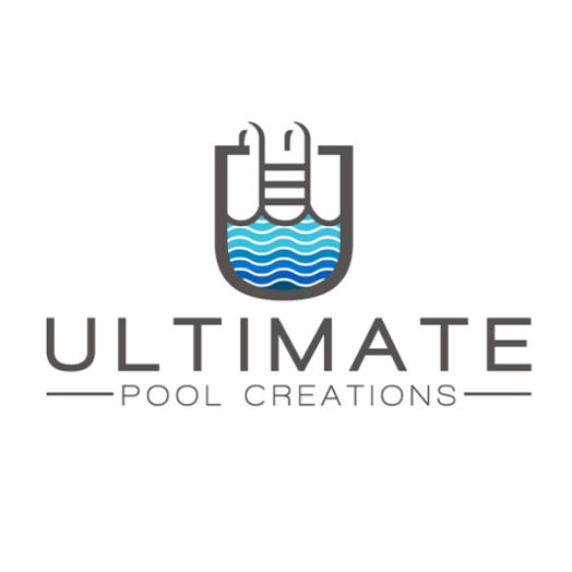 Logo for a swimming pool service company By PEFFA